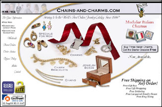 E-commerce web hosting for Chains and Charms