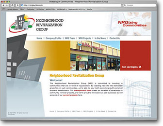 website design for NRG