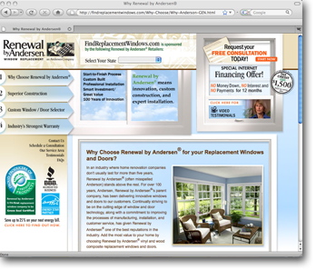 Website Design and Development for Renewal by Andersen
