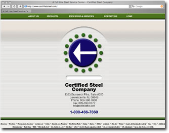 website for Certified Steel Company