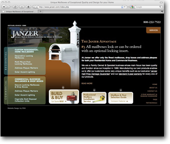 Website Design and Development for Janzer