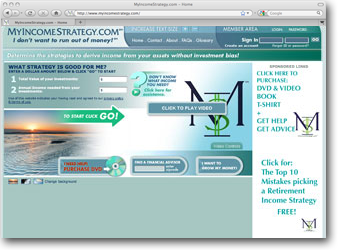 Website Design for MyIncomeStrategy.com