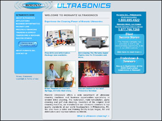 Corporate Website Design for Morantz Ultrasonics