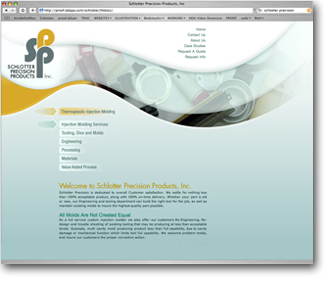 Website Design and Development for Schlotter Precision Products