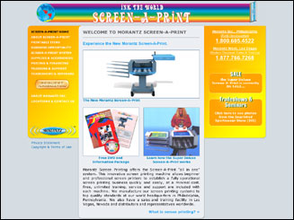 Internet Website Design for Screen-A-Print