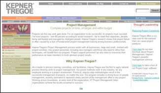 website design for Kepner Tregoe Consultants