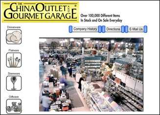 website design for The China Outlet & Gourmet Garage