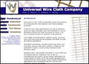 Website Design for Universal Wire Cloth Company