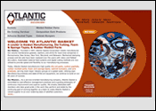 Website Internet Design for Atlantic Gasket