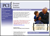 Website Internet Design for Prostate Cancer Institute