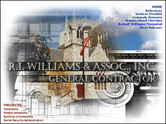 internet design for R.I. Williams & Assoc.