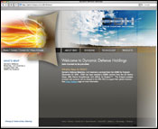 Website Internet Design for Dynamic Defense Holdings